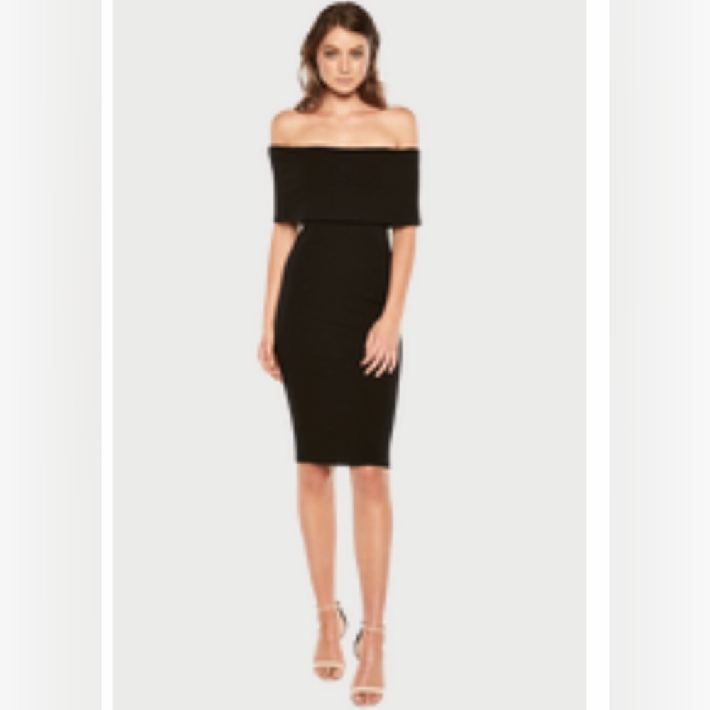 Off shoulder midi dress